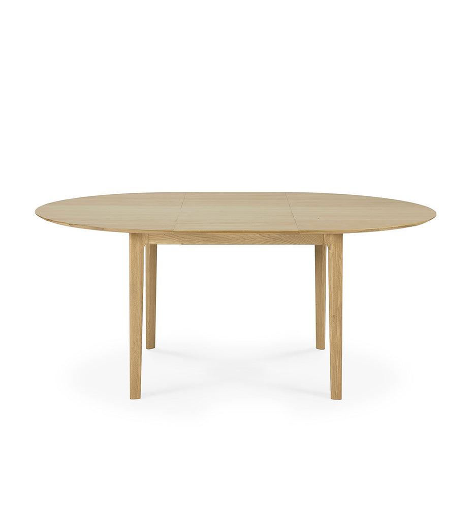 Allred Collaborative - Ethnicraft - Oak Bok Round Extendable Dining Table - Oak Bok Round Extendable Dining Table - 51527