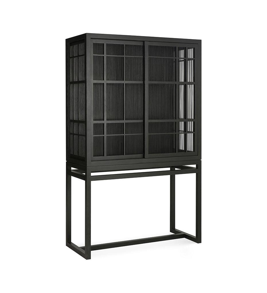 Allred Collaborative - Ethnicraft - Oak Burung Storage Cupboard - Black - Oak Burung Storage Cupboard - Black - 12345