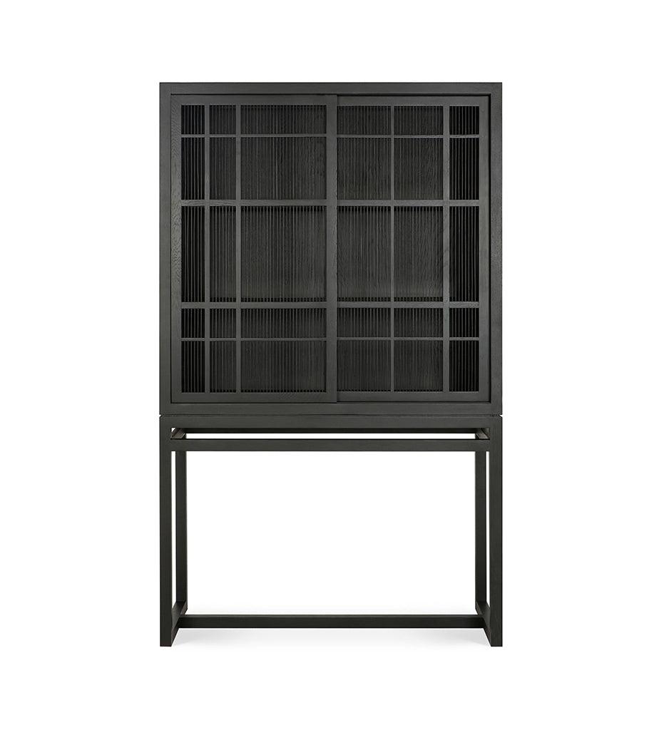 Allred Collaborative - Ethnicraft - Oak Burung Storage Cupboard - Black - Oak Burung Storage Cupboard - Black - 12345