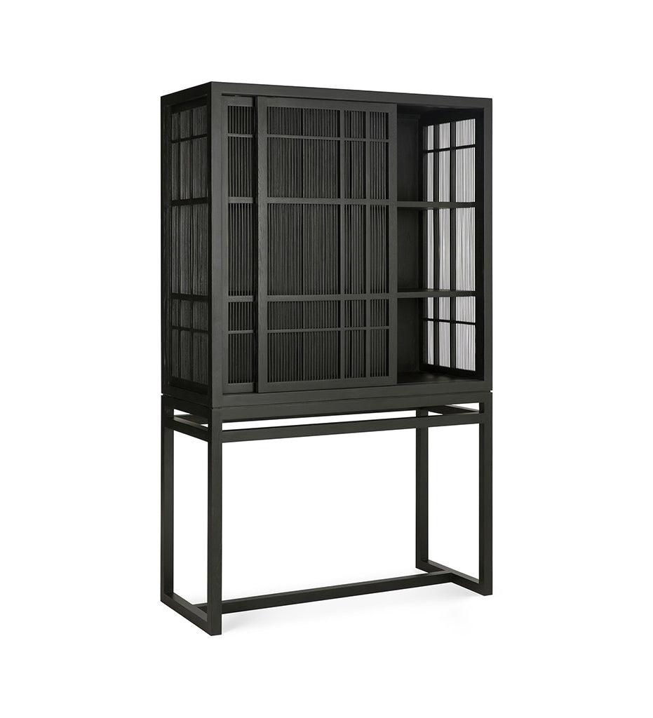 Allred Collaborative - Ethnicraft - Oak Burung Storage Cupboard - Black - Oak Burung Storage Cupboard - Black - 12345