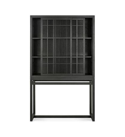 Allred Collaborative - Ethnicraft - Oak Burung Storage Cupboard - Black - Oak Burung Storage Cupboard - Black - 12345