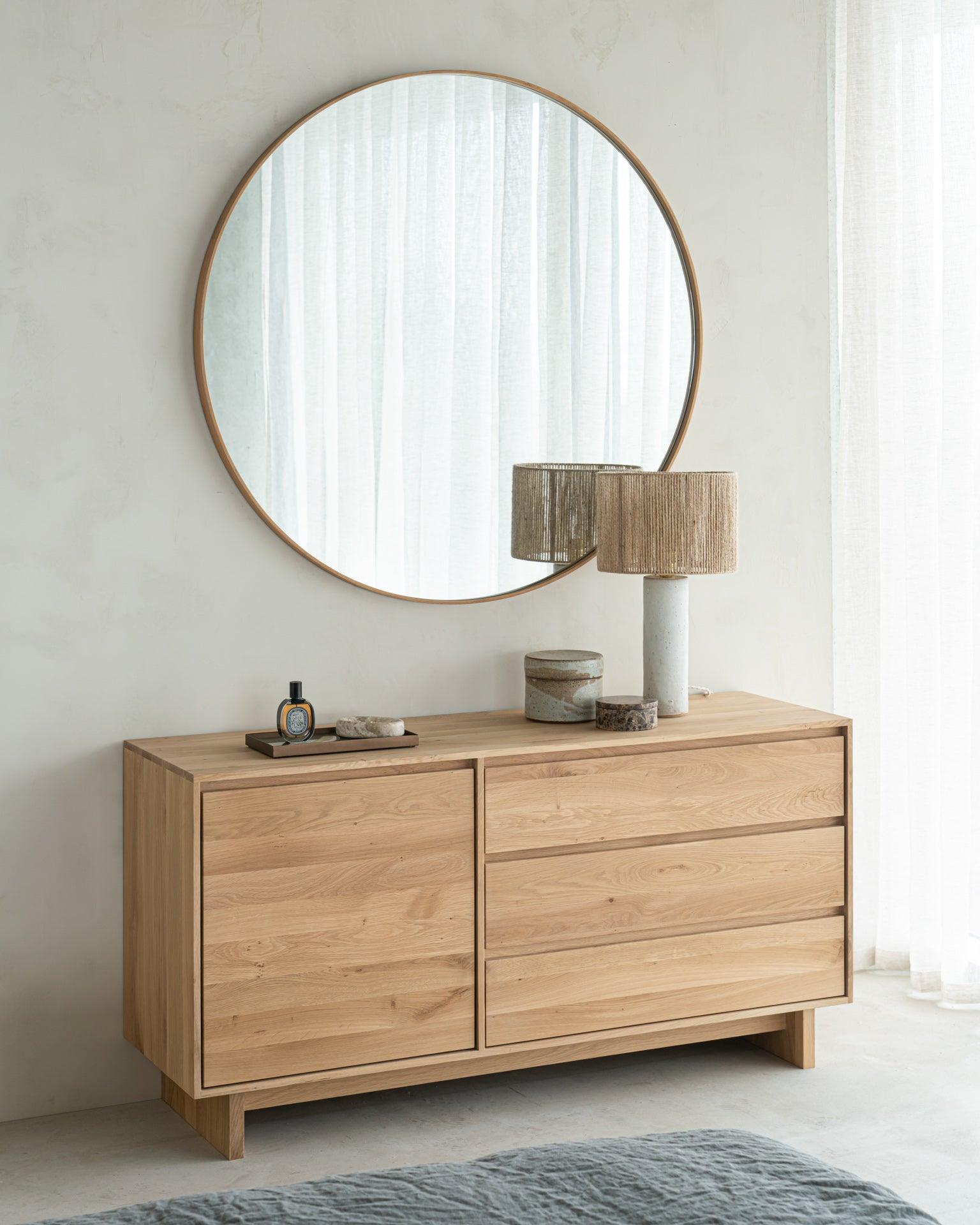 Allred Collaborative - Ethnicraft - Oak Layers Wall Mirror - Oak Layers Wall Mirror - 58164