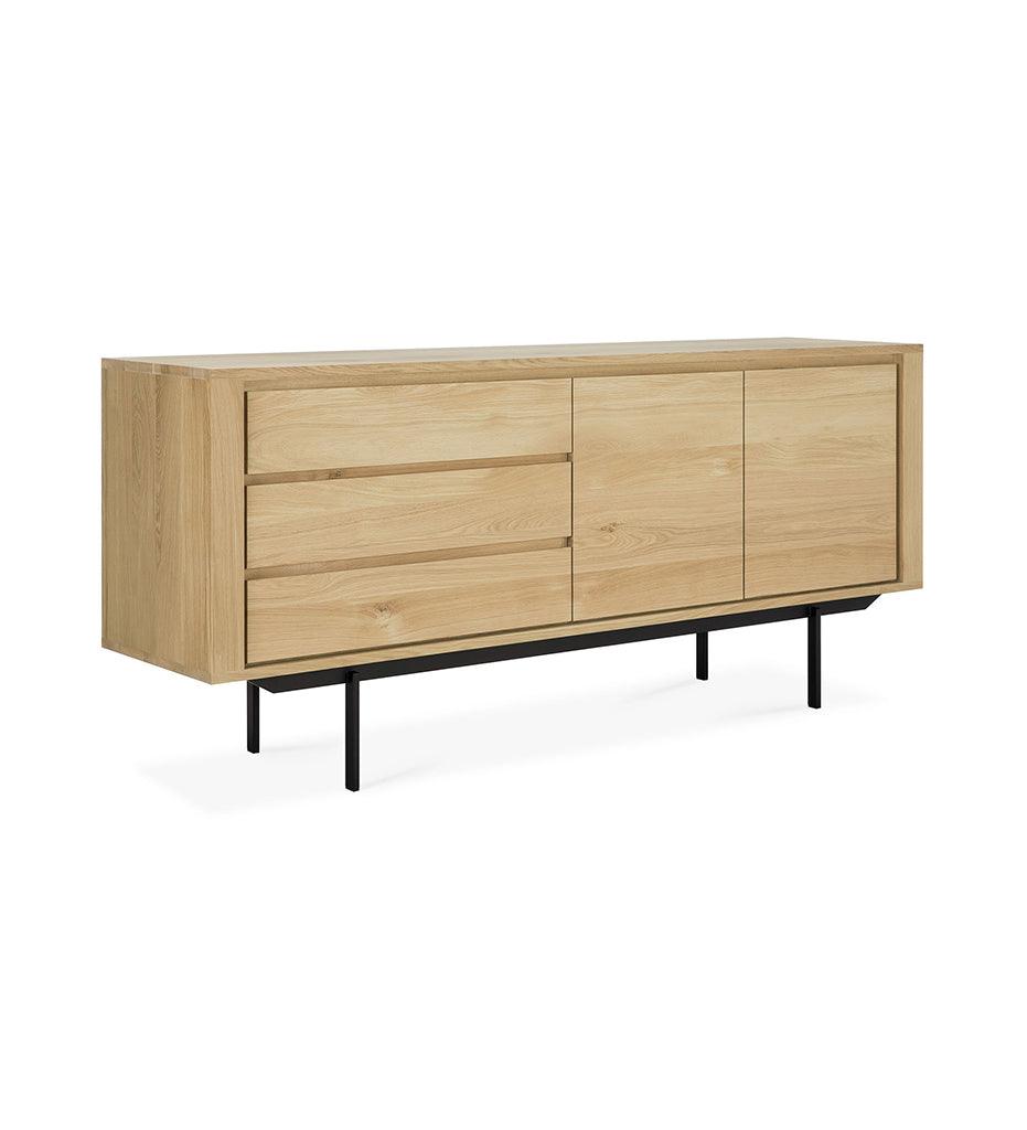 Allred Collaborative - Ethnicraft - Oak Shadow Sideboard - Black Legs - 2 Doors - Oak Shadow Sideboard - Black Legs - 2 Doors - 51387