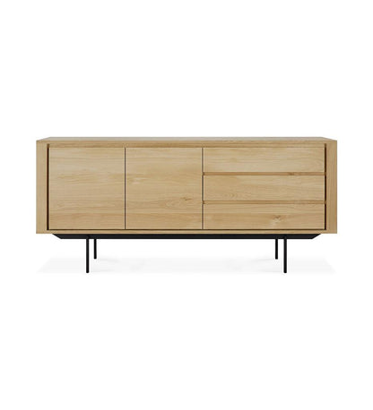 Allred Collaborative - Ethnicraft - Oak Shadow Sideboard - Black Legs - 2 Doors - Oak Shadow Sideboard - Black Legs - 2 Doors - 51387