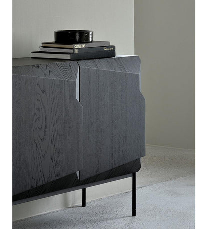 Allred Collaborative - Ethnicraft - Oak Stairs Black Sideboard - - Oak Stairs Black Sideboard - - 50437