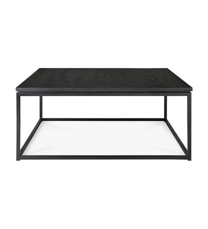 Allred Collaborative - Ethnicraft - Oak Thin Black Coffee Table - Square - Oak Thin Black Coffee Table - Square - 50520