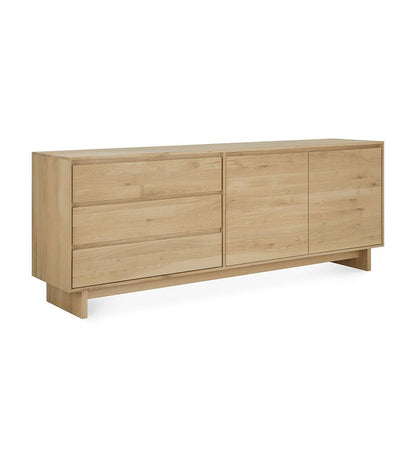 Allred Collaborative - Ethnicraft - Oak Wave Sideboard - 2 Doors - Oak Wave Sideboard - 2 Doors - 51451