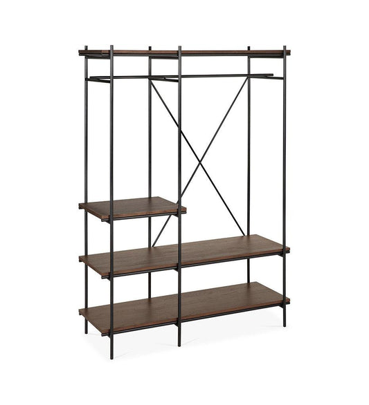 Allred Collaborative - Ethnicraft - Oscar Hanging Rack - Varnished Brown Teak - 55 in. - Oscar Hanging Rack - Varnished Brown Teak - 55 in. - 10101