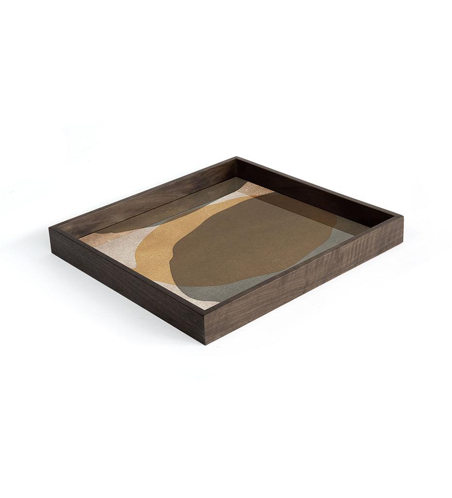 Allred Collaborative - Ethnicraft - Overlapping Dots Glass Tray - Square - S - Overlapping Dots Glass Tray - Square - S - 20544