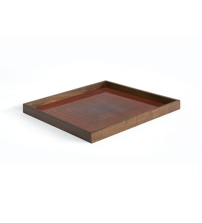 Allred Collaborative - Ethnicraft - Pumpkin Squares Glass Tray - - Pumpkin Squares Glass Tray - - 20918