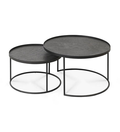 Allred Collaborative - Ethnicraft - Round Tray Coffee Table Frame Set - S/L - Round Tray Coffee Table Frame Set - S/L - 20726