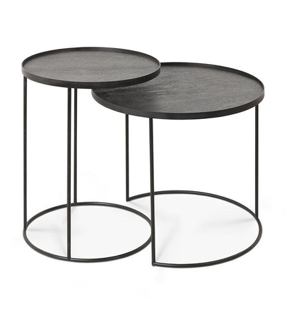 Allred Collaborative - Ethnicraft - Round Tray Side Table Frame Set - Round Tray Side Table Frame Set - 20721