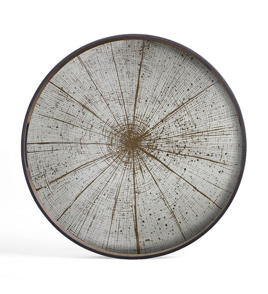 Allred Collaborative - Ethnicraft - Slice Mirror Tray - Light Aged - Round - S - Slice Mirror Tray - Light Aged - Round - S - 20402