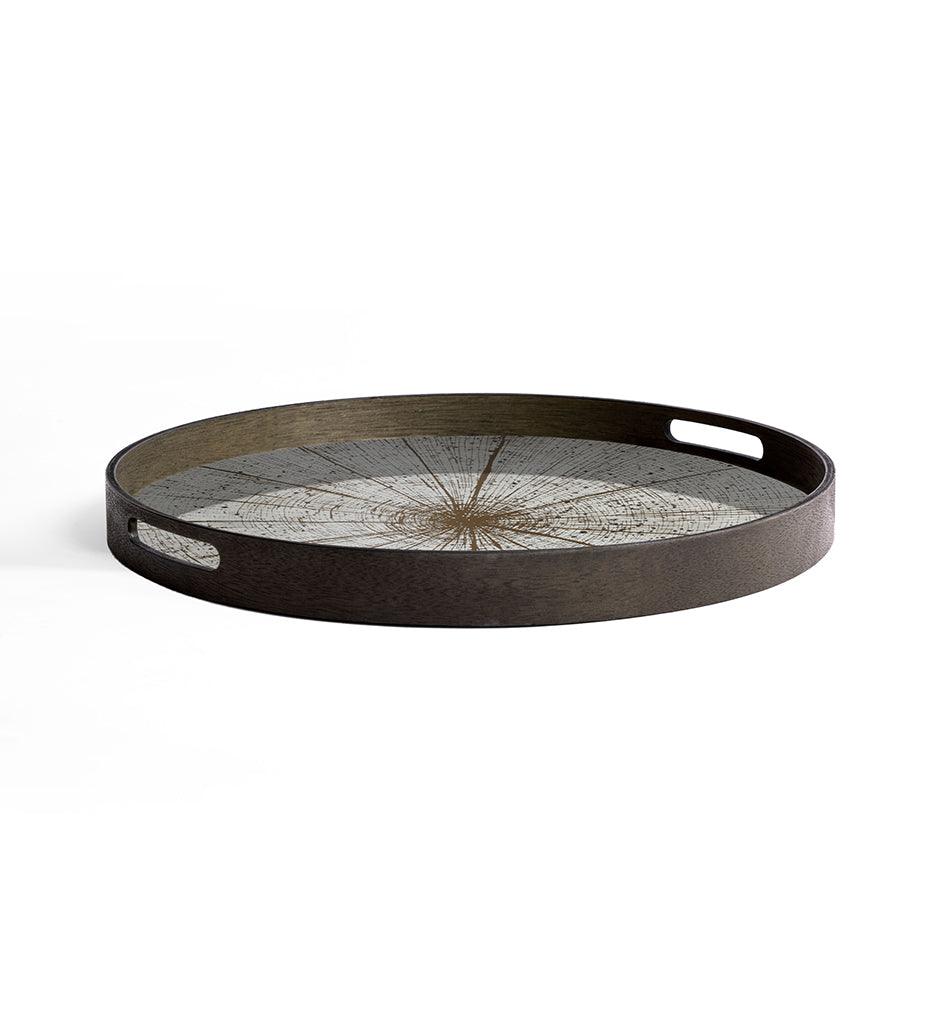 Allred Collaborative - Ethnicraft - Slice Mirror Tray - Light Aged - Round - S - Slice Mirror Tray - Light Aged - Round - S - 20402