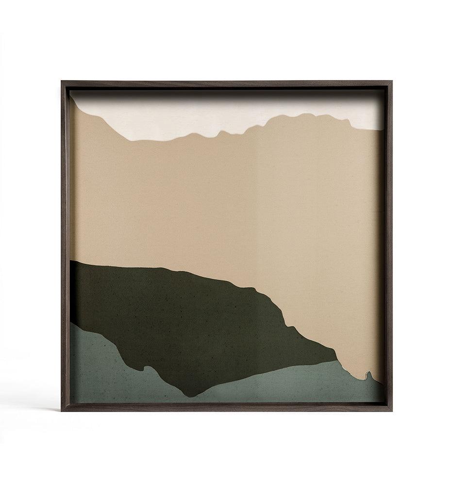 Allred Collaborative - Ethnicraft - Wabi Sabi Glass Tray - Cream - Square - L - Wabi Sabi Glass Tray - Cream - Square - L - 20582