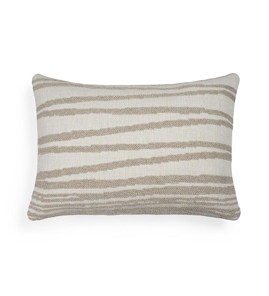 Allred Collaborative - Ethnicraft - White Stripes Outdoor Cushion - Lumbar - White Stripes Outdoor Cushion - Lumbar - 21102