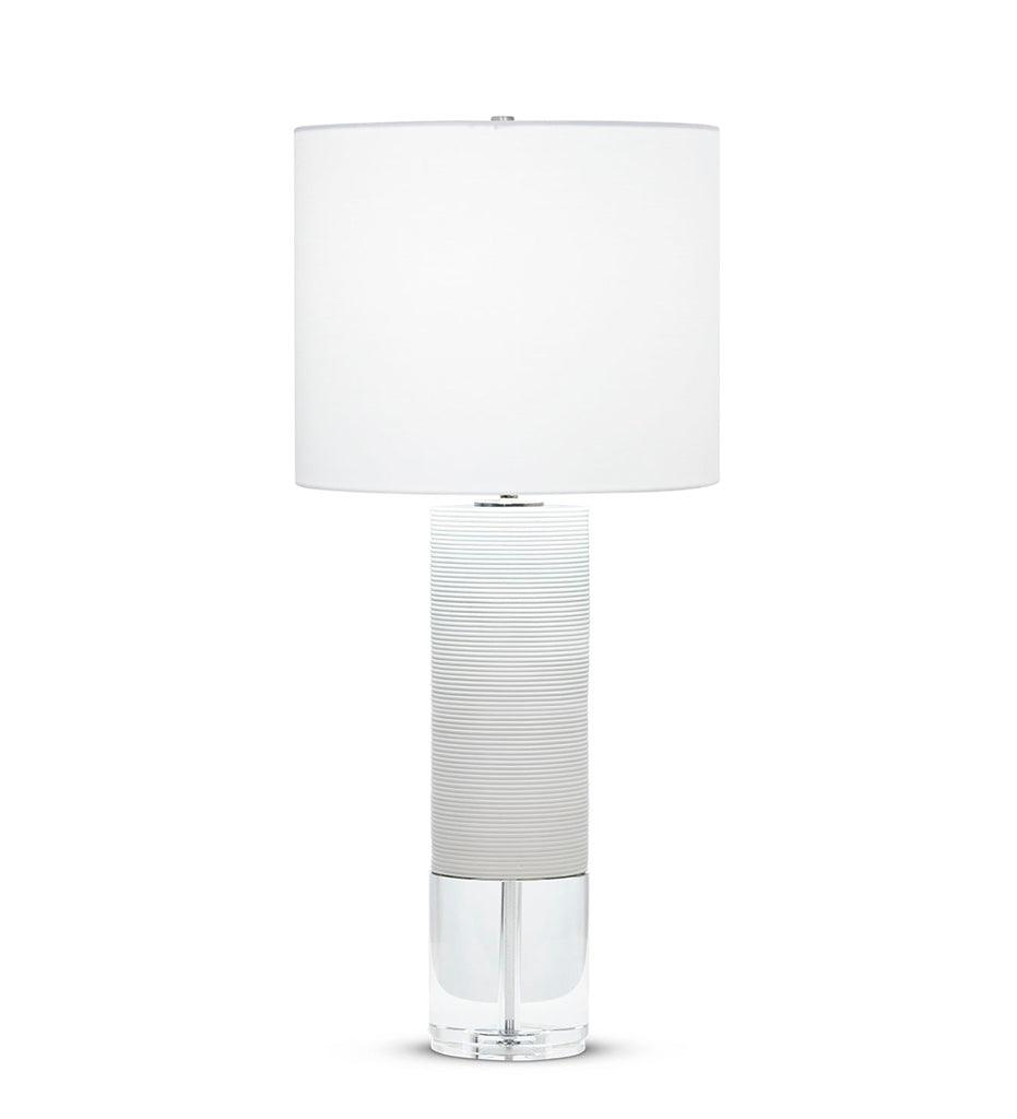 Allred Collaborative - FlowDecor - Baby Bermuda Table Lamp - - Baby Bermuda Table Lamp - Baby Bermuda Table Lamp - - White Linen Shade 4587-WHL