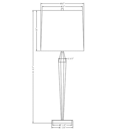 Allred Collaborative - FlowDecor - Chloe Table Lamp - Chloe Table Lamp Chloe Table Lamp - Off-White Linen Shade 3920-OWL