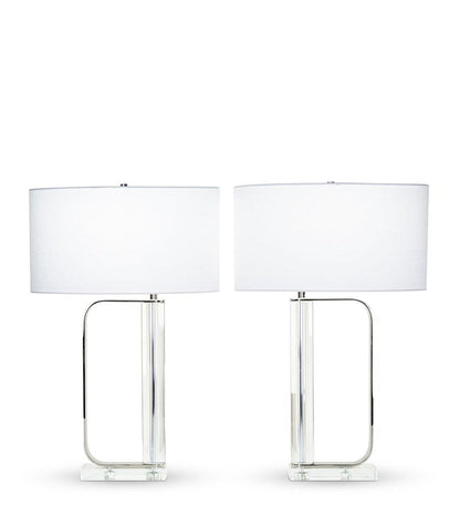 Allred Collaborative - FlowDecor - Donald Table Lamp - - Donald Table Lamp - Donald Table Lamp - - White Linen Shade 4414-WHL