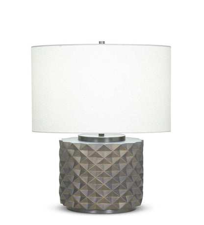 Allred Collaborative - FlowDecor - Emerald Table Lamp - Emerald Table Lamp Emerald Table Lamp - Off-White Linen Shade 4094-OWL