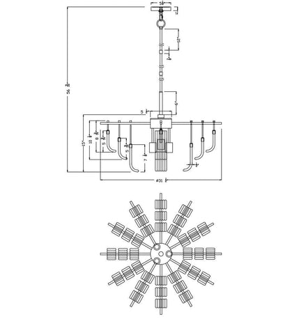 Allred Collaborative - FlowDecor - Ferris Chandelier - - Ferris Chandelier - Ferris Chandelier - - Default Title 6051