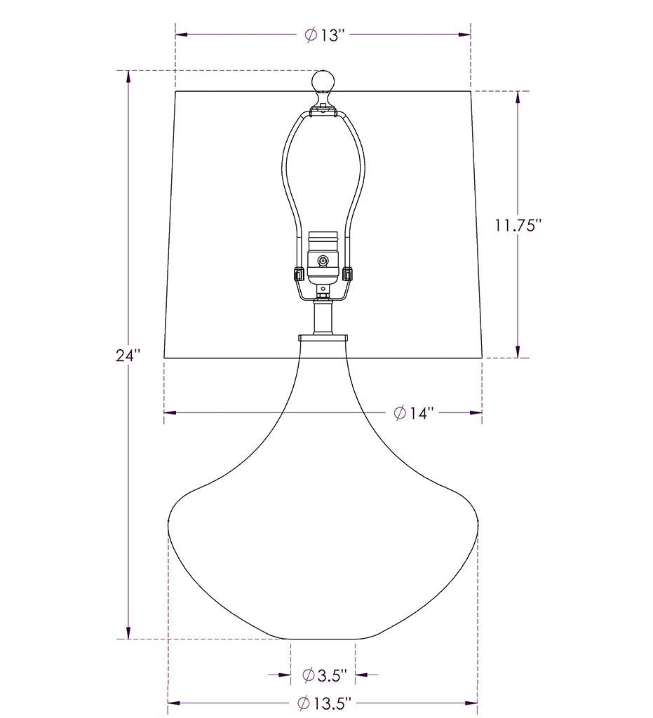 Allred Collaborative - FlowDecor - Jackson Table Lamp - - Jackson Table Lamp - Jackson Table Lamp - - Beige Cotton Shade 3954-BGC