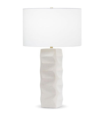 Allred Collaborative - FlowDecor - Kraft Table Lamp - - Kraft Table Lamp - Kraft Table Lamp - - Off-White Cotton Shade 4576-OWC