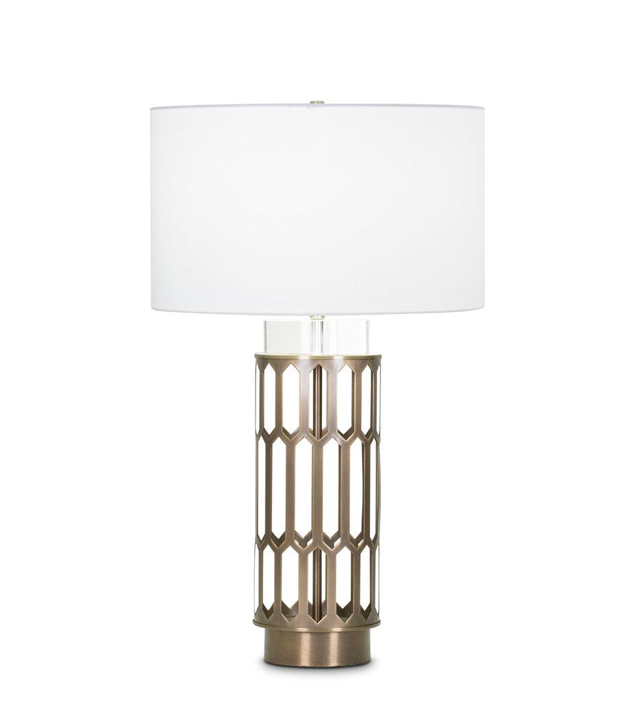 Allred Collaborative - FlowDecor - Portia Table Lamp - Portia Table Lamp Portia Table Lamp - Off-White Cotton Shade 4005-OWC