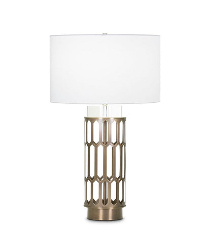 Allred Collaborative - FlowDecor - Portia Table Lamp - Portia Table Lamp Portia Table Lamp - Off-White Cotton Shade 4005-OWC