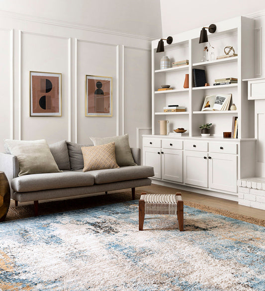 Allred Collaborative - Loloi - Alchemy ALC-05 Denim / Ivory Rug - Alchemy ALC-05 Denim / Ivory Rug - ALCHALC-05DEIV2840