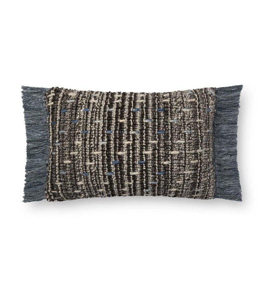 Allred Collaborative - Loloi - Brown & Blue Pillow - Brown & Blue Pillow - P0687BRBBPI15