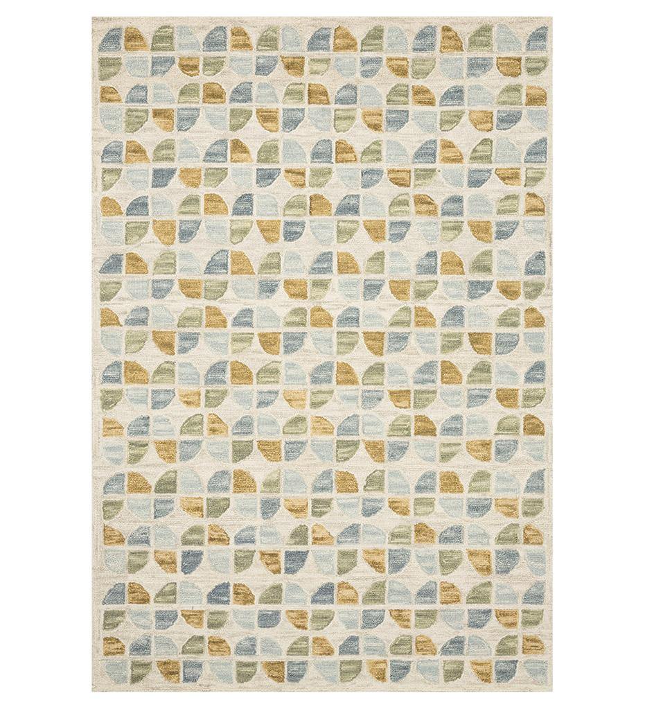 Allred Collaborative - Loloi - Hallu HAL-04 Ivory / Sky Rug - Hallu HAL-04 Ivory / Sky Rug - HALUHAL-04IVSC-2339