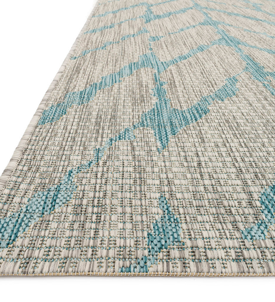 Allred Collaborative - Loloi - Isle IE-02 Mist / Aqua Indoor / Outdoor Rug - Isle IE-02 Mist / Aqua Indoor / Outdoor Rug - ISLEIE-02MIAQ2239