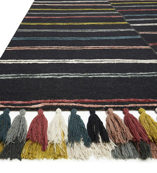 Allred Collaborative - Loloi - Jamila JAA-01 JB Charcoal / Multi Rug - Jamila JAA-01 JB Charcoal / Multi Rug - JAMIJAA-01CCML2339