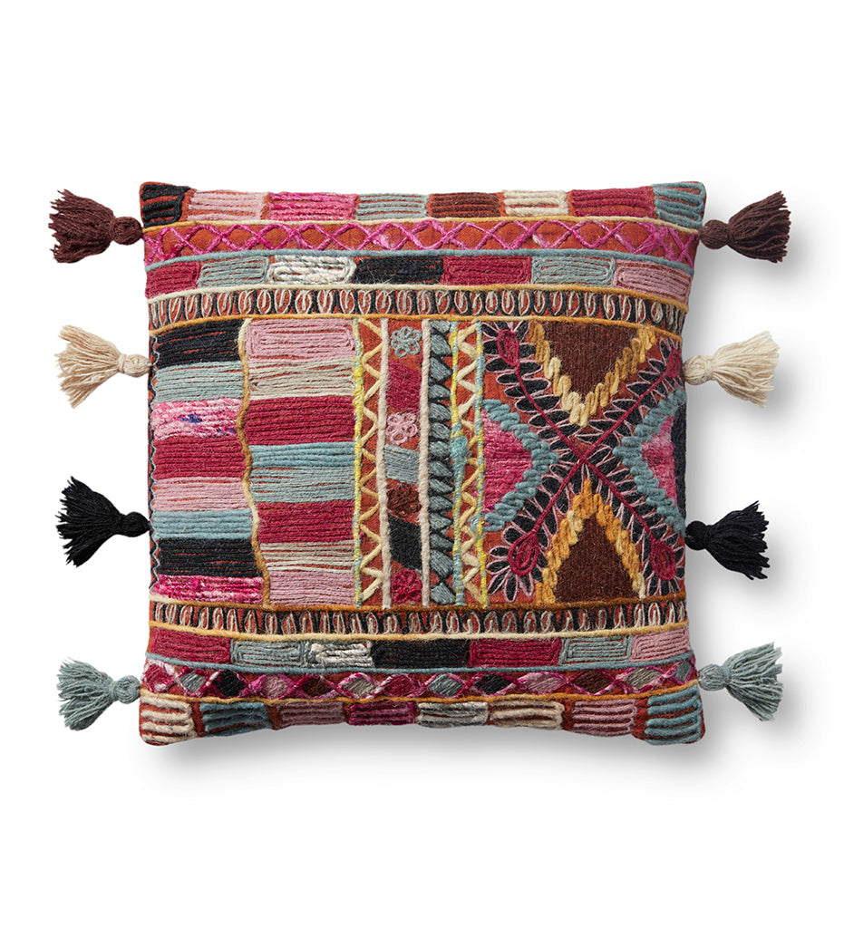 Allred Collaborative - Loloi - PLL0015 Pink / Multi Pillow - PLL0015 Pink / Multi Pillow - P062PLL0015PIMLPIL1