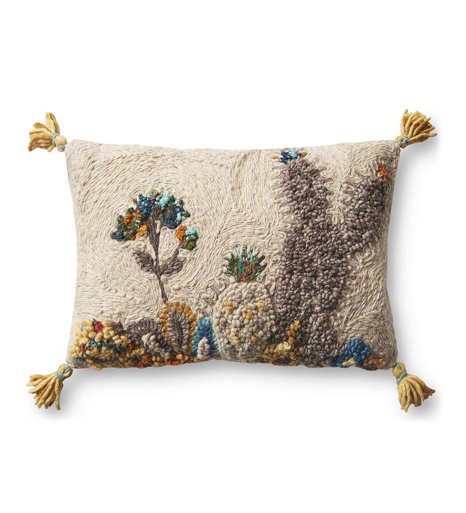 Allred Collaborative - Loloi - PLL0020 Beige / Multi Color Pillow - PLL0020 Beige / Multi Color Pillow - PLL0020