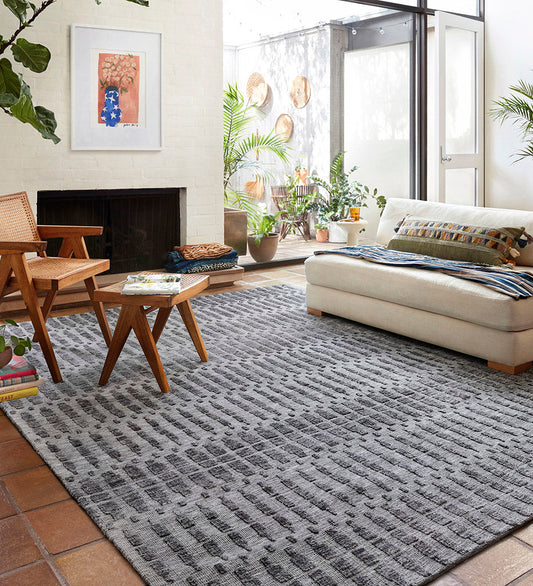 Allred Collaborative - Loloi - YES-05 JB Grey / Charcoal Rug - YES-05 JB Grey / Charcoal Rug - YESHYES-05GYCC2339