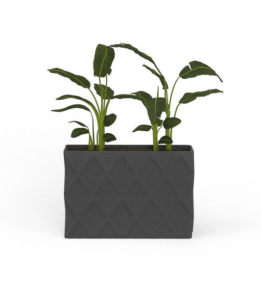 Allred Collaborative - Mobius - Avila Large Rectangular Planter - Diamond - - Avila Large Rectangular Planter - Diamond - Avila Large Rectangular Planter - Diamond - - Glacial RCT1_26x39_0.24x1.25_PD1_GLCL