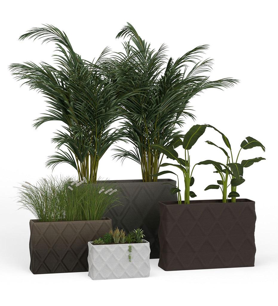 Allred Collaborative - Mobius - Avila Large Rectangular Planter - Diamond - - Avila Large Rectangular Planter - Diamond - - RCT1_26x39_0.24x1.25_PD1_GLCL