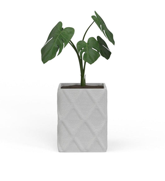 Allred Collaborative - Mobius - Montara Medium Square Planter - Diamond - - Montara Medium Square Planter - Diamond - Montara Medium Square Planter - Diamond - - Glacial QDR1_20x16_0.24x1.25_PD1_GLCL