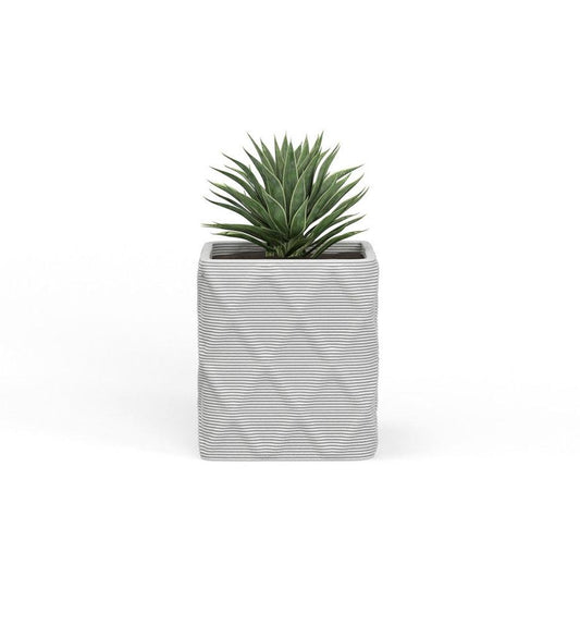 Allred Collaborative - Mobius - Montara Small Square Planter - Diamond - - Montara Small Square Planter - Diamond - Montara Small Square Planter - Diamond - - Glacial QDR1_13x12_0.24x1.00_PD1_GLCL