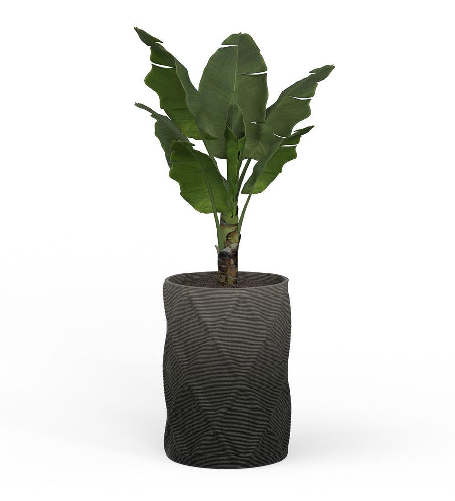 Allred Collaborative - Mobius - Solana Large Round Planter - Diamond - - Solana Large Round Planter - Diamond - - CYL1_26x19_0.24x1.25_PD1_GLCL