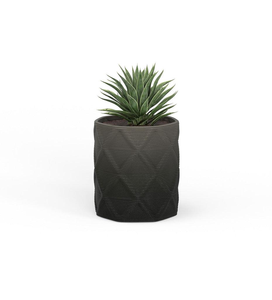 Allred Collaborative - Mobius - Solana Small Round Planter - Diamond - - Solana Small Round Planter - Diamond - - CYL1_13x12_0.24x1.00_PD1_GLCL