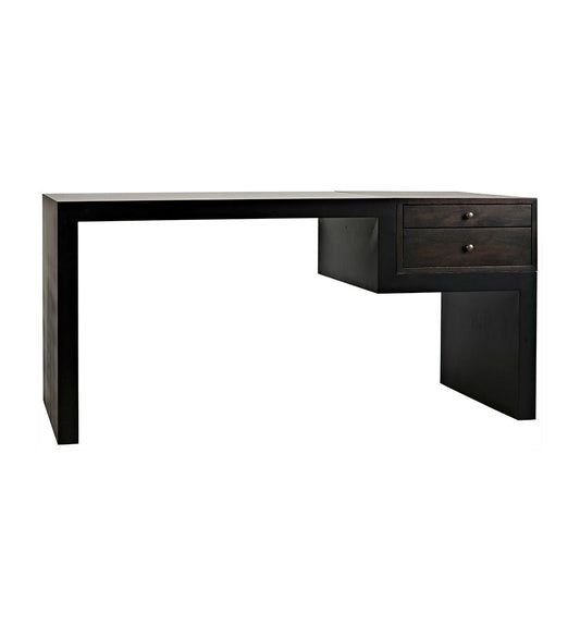 Allred Collaborative - Noir - Alvaro Desk - Black Steel with Ebony Walnut - Alvaro Desk - Black Steel with Ebony Walnut - GDES179MTB