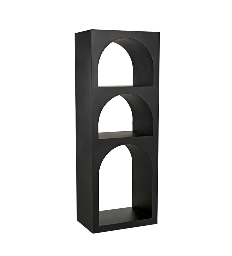 Allred Collaborative - Noir - Aqueduct Bookcase - A - Aqueduct Bookcase - A - GBCS240MTB-A