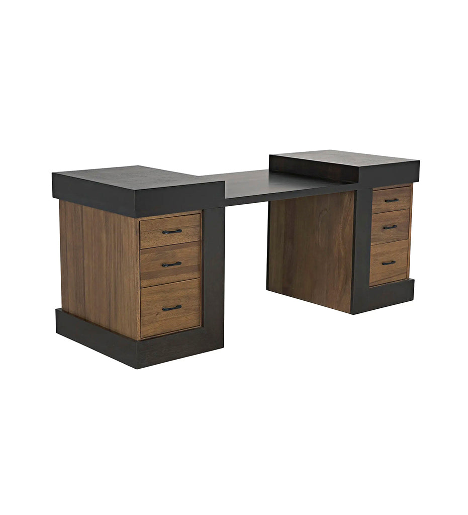 Allred Collaborative - Noir - Bentley Desk - Dark/Ebony Walnut - Bentley Desk - Dark/Ebony Walnut - GDES194EBDW