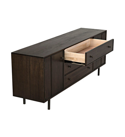 Allred Collaborative - Noir - Boston Sideboard - Ebony Walnut - Boston Sideboard - Ebony Walnut - GCON206EB