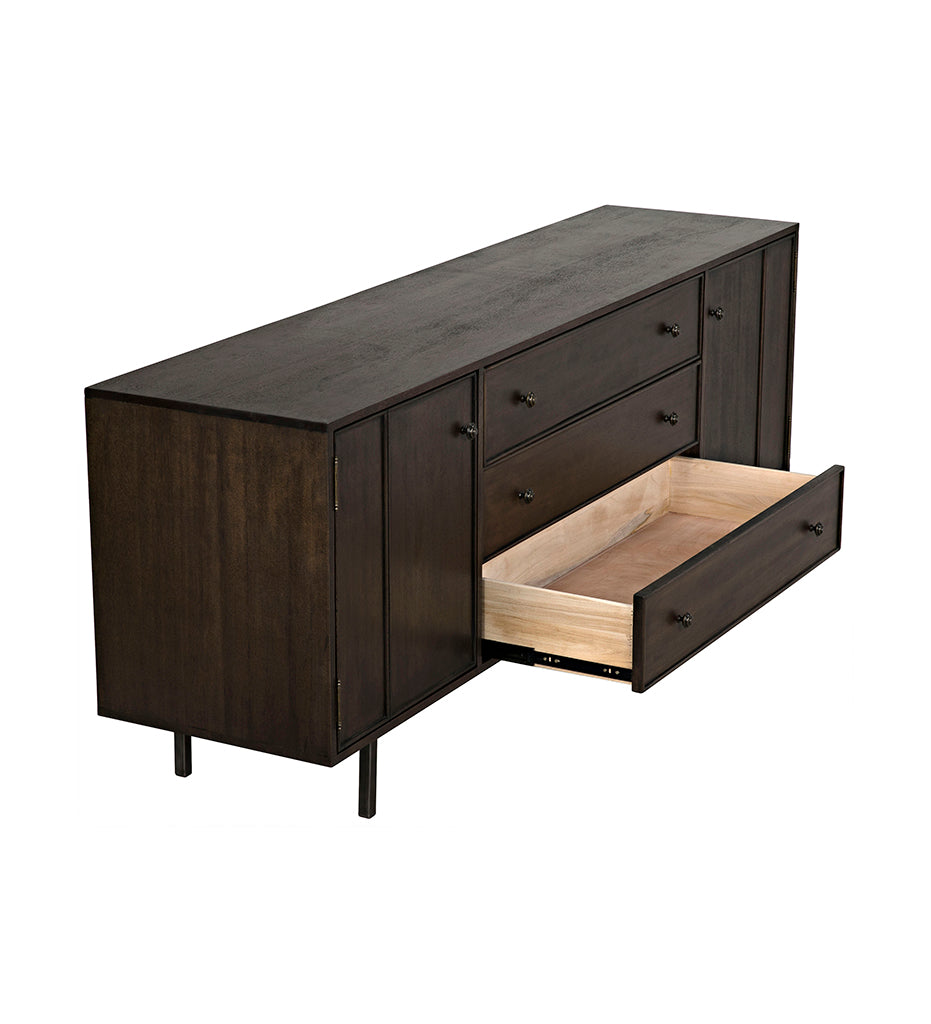 Allred Collaborative - Noir - Boston Sideboard - Ebony Walnut - Boston Sideboard - Ebony Walnut - GCON206EB