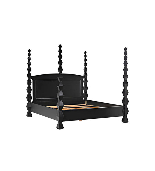 Allred Collaborative - Noir - Brancusi Bed - Eastern King - Hand Rubbed Black - Brancusi Bed - Eastern King - Hand Rubbed Black - GBED135EKHB