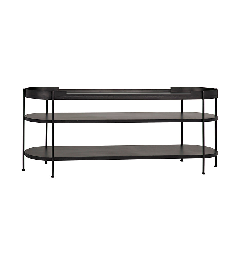 Allred Collaborative - Noir - Cassio Console - Black Steel - Cassio Console - Black Steel - GCON321MTB